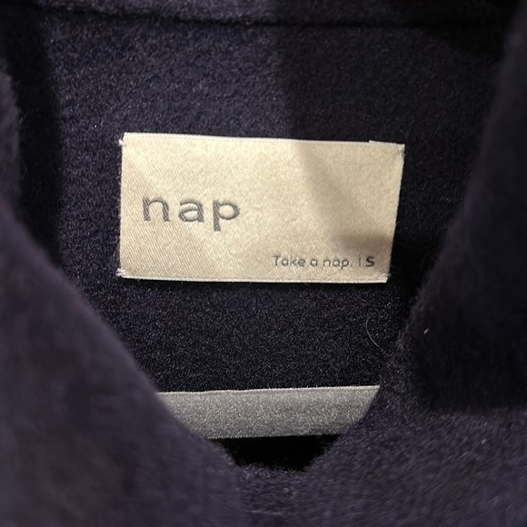 Blue Cashmere and merino shawl cape coat swing wrap Nap nwt unique - Picture 3 of 6